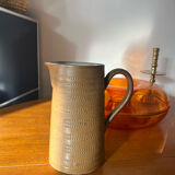Vintage handmade earthenware pitcher