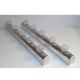 Set of two 70s, 80s Vanity Mirror Wall Lights, Targetti Sankey - Italy, Model "Studio"