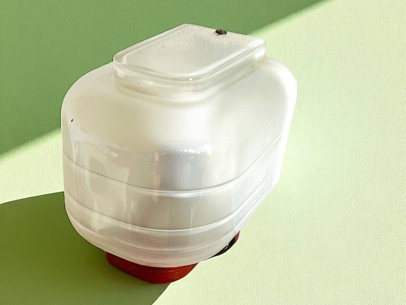 Glass and wood wall sconce light