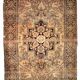 Handmade antique Persian Sarouk Farahan 3.4' x 5.3' (103cm x 161cm) 1880s - 1B733