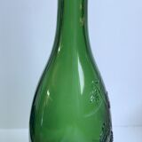 Italian green glass bottle 70s
