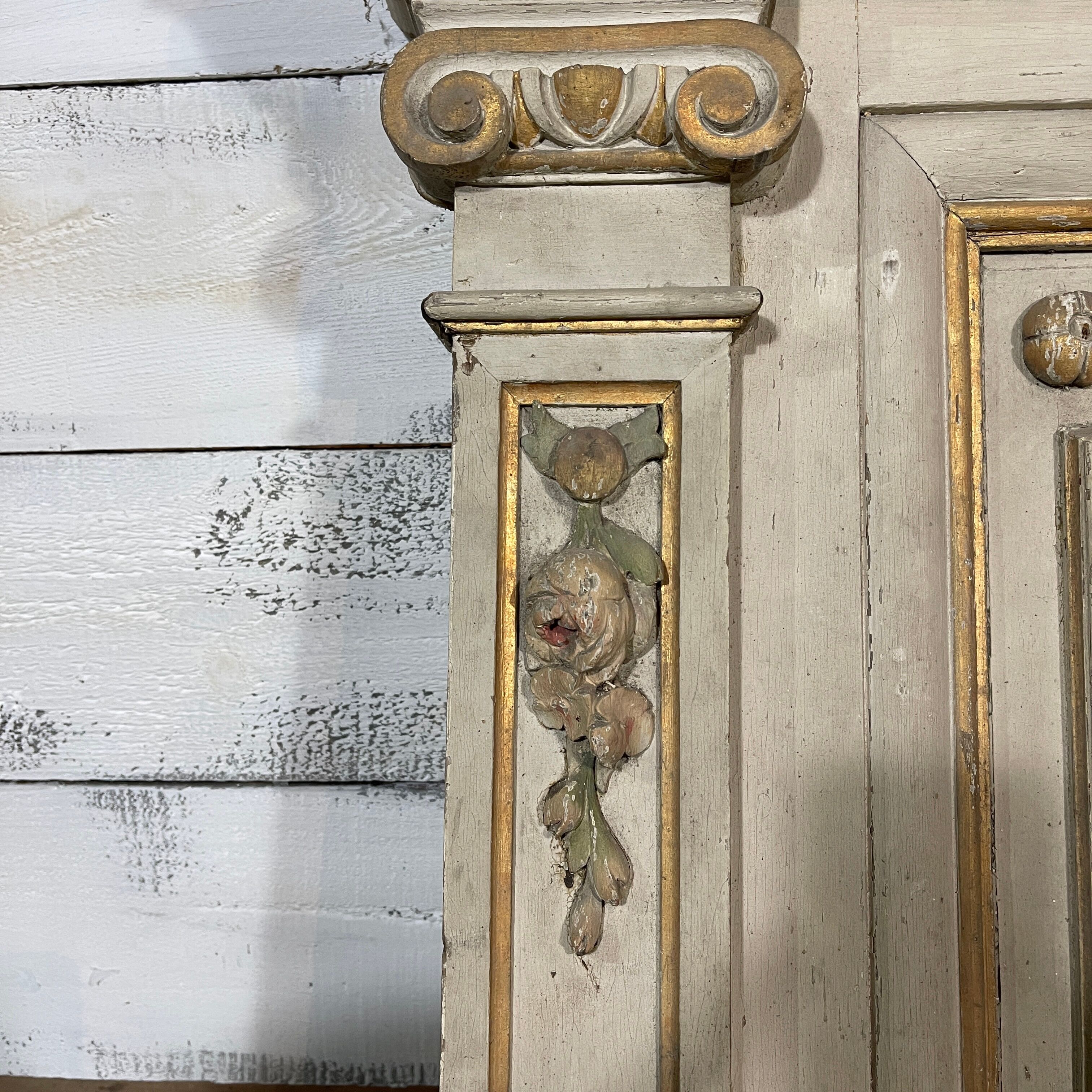 Antique woodwork in carved wood