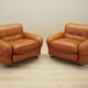 Leather armchair, Italian design, 1970s, production: Italy