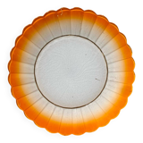 Large orange tulip plate 70's