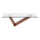 1990s Italian Cattelan 'Valentino' Walnut And Travertine Table.