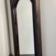 Antique Decorative Mirror Solid Oak Wood Frame Molded Vintage Art