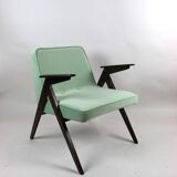 Light Green Bunny Armchair by Józef Chierowski, 1970s