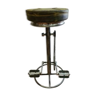 bar stool with a bicycle bottom bracket