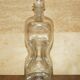 Pair of antique pinched decanters circa 1900 for serving whisky, bourbon, vodka, gin.