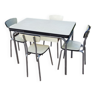 Ensemble de cuisine en formica années 60