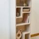 Concrete bookcase - Beige - Length 60 cm - Terra n°3