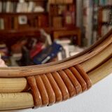 Rattan mirror