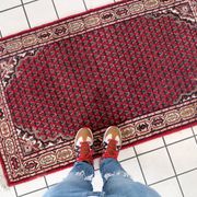 Tapis Vintage Seraband Indien Fait Main – 94 x 163 cm - 1C1032