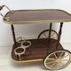 Bar trolley  in gold and formica 1960-1970