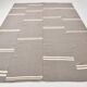 8x10 Gray Beige Vintage Kilim Rug, 235x317Cm