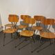 Set of 6 vintage formica chairs