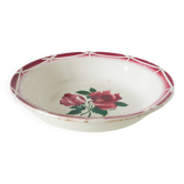 Digoin Sarreguemines round hollow dish, Cibon model, 1940