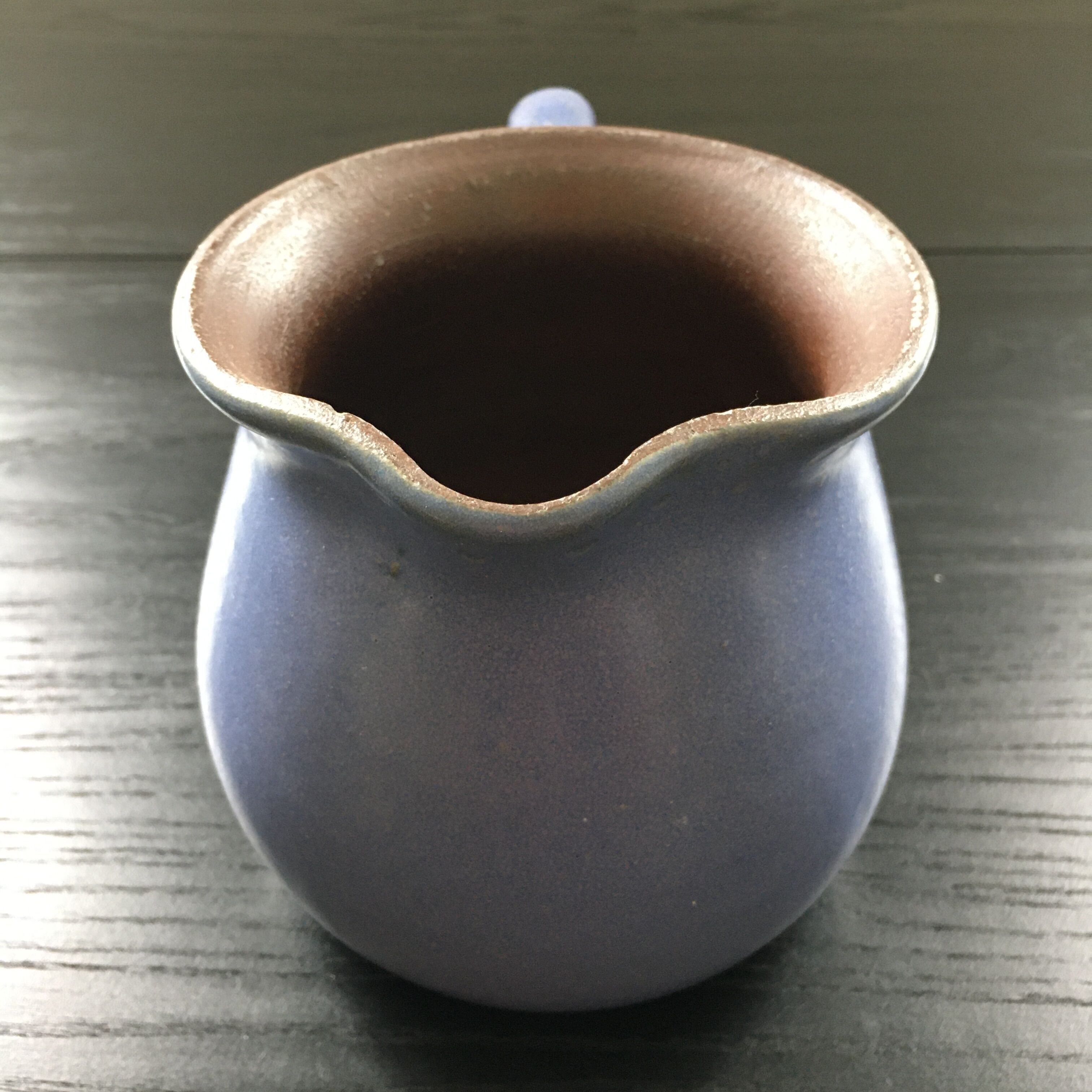 Blue stoneware jug