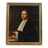 Antique portrait of a magistrate, late 17th - early 18th century