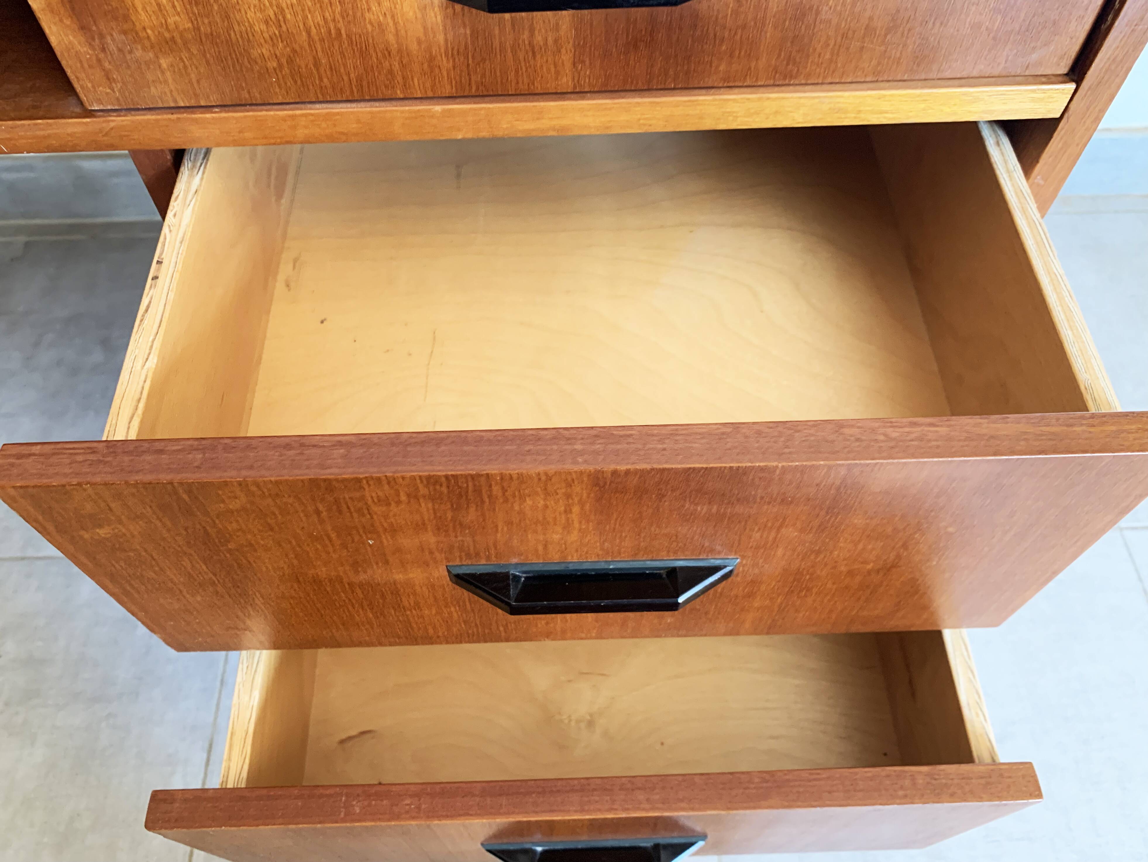 Vintage Scandinavian teak desk, year 60