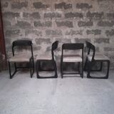 Lot of 4 chairs Baumann Traineau