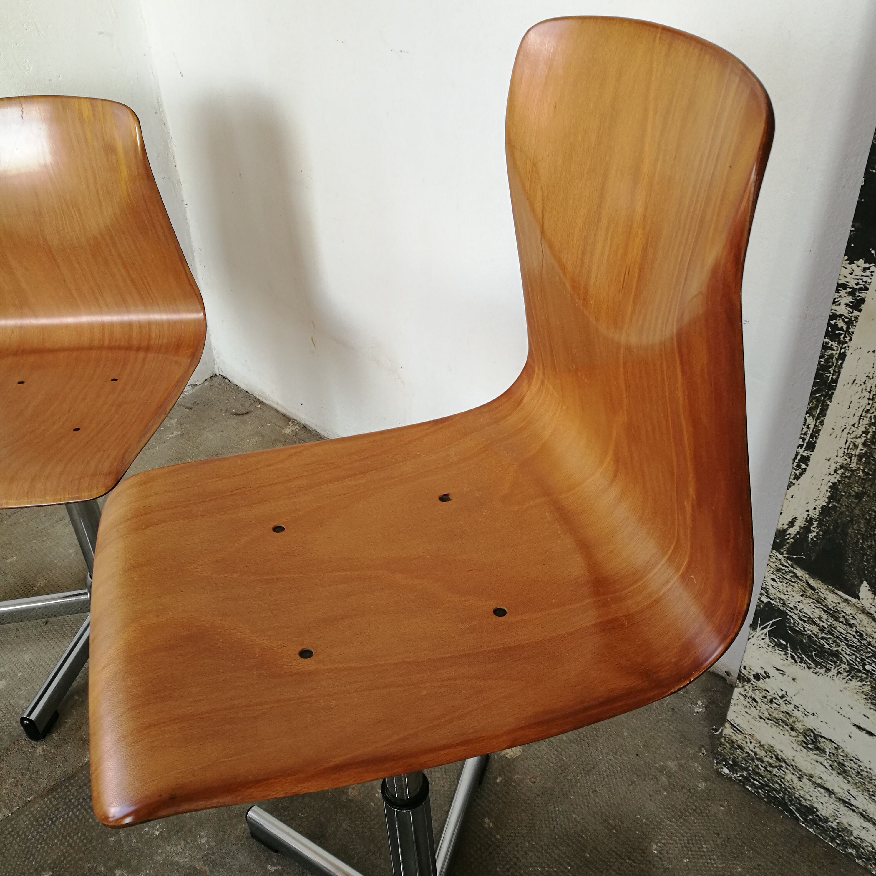 Pair of workshop chairs