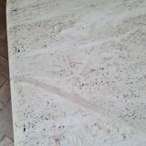 Pair of travertine nesting tables