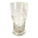 Antique glass vase with embossed nasturtiums