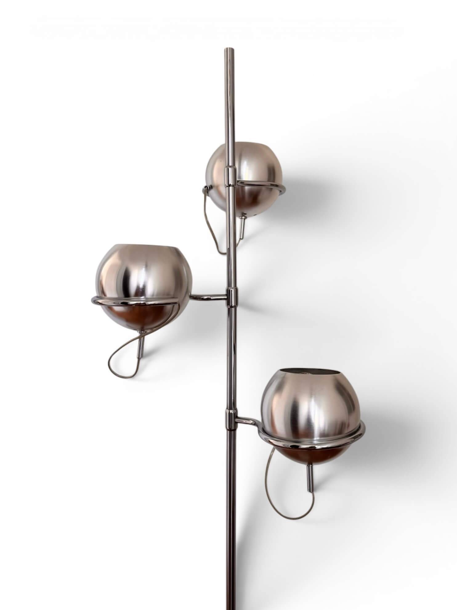 70's Monix floor lamp with 3 globes