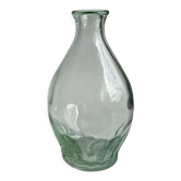 Vintage ovoid glass vase 70cl "Registered model" H:23cm