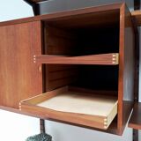 Scandinavian modular shelf in royal teak system by Poul Cadovius