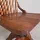 Oak office chair, workshop chair, adjustable height, 1930s