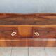 Cozy Art Deco headboard in burr walnut