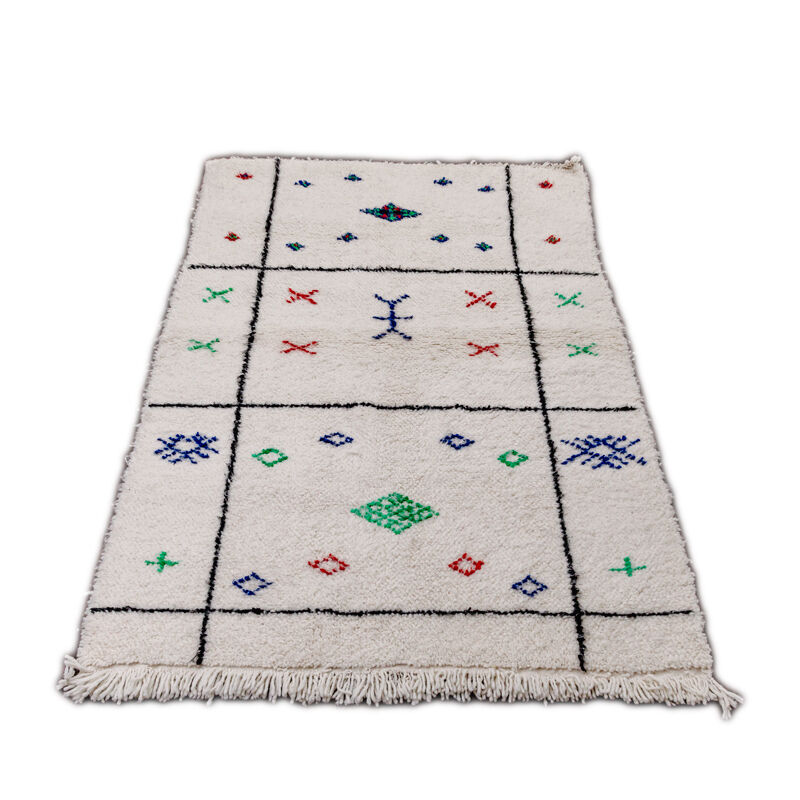 Tapis berbère motifs azilal 115x175 cm