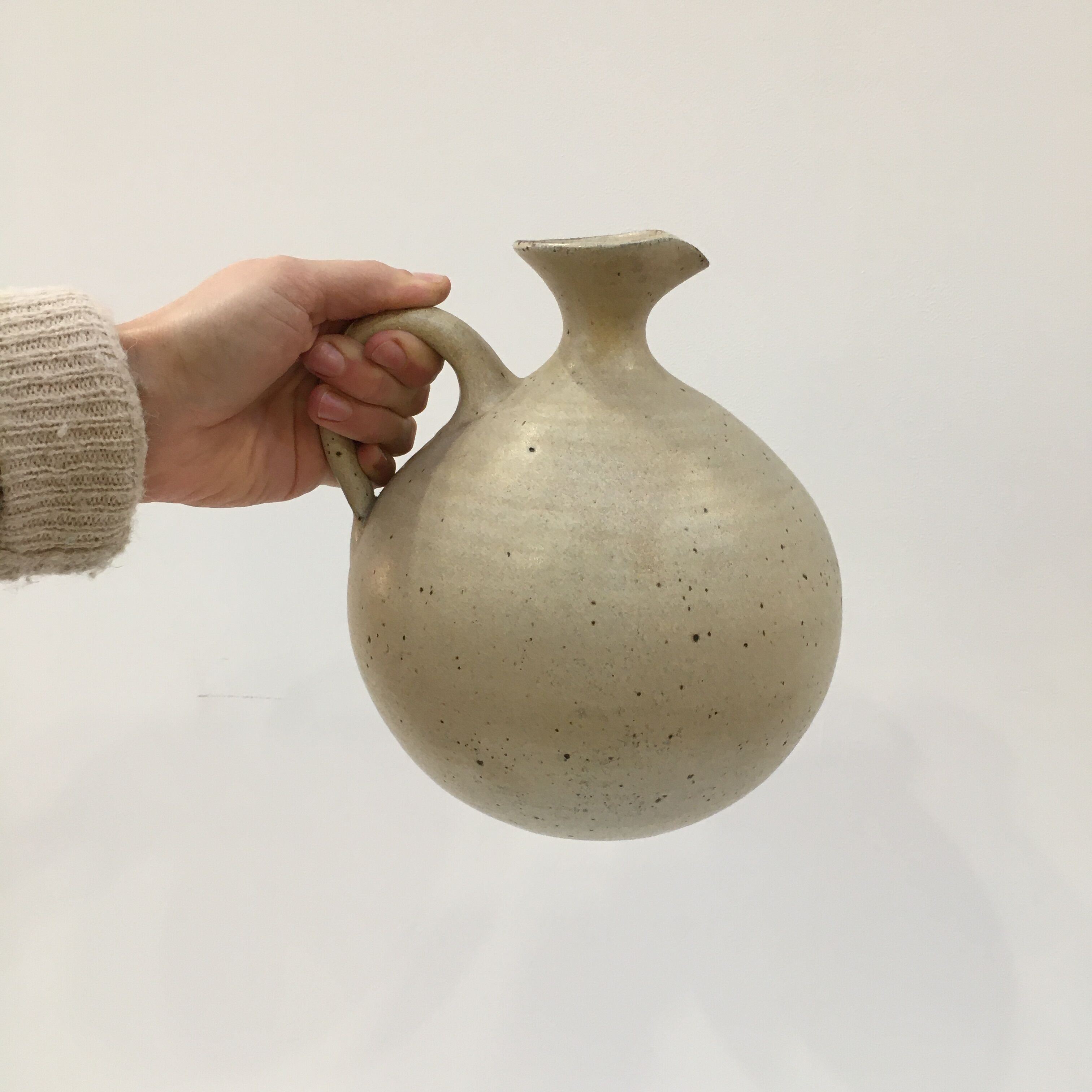 Large pyrite sandstone jug