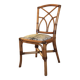 Chaise en bambou assise zébrée