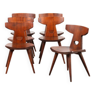 Suite of 6 chairs by Jacob Kielland-Brandt for I. Christiansen, 1960