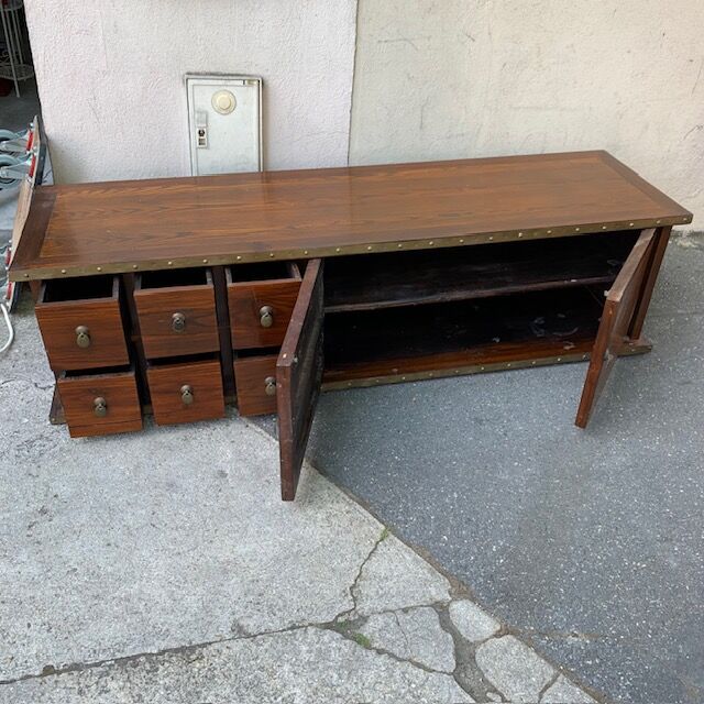 TV stand in exotic wood