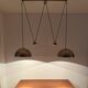 Adjustable Double Posa40 Nickel Plated Pendant Lamp by Florian Schulz