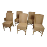 Set of 6 vintage Lloyd Loom chairs