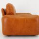 Fauteuil en cuir cognac des années 1970, Italie