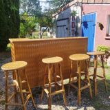 Bar rotin vintage