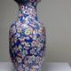 Chinese vase fine porcelain handcrafted enamel "1000 cherry blossoms" vintage