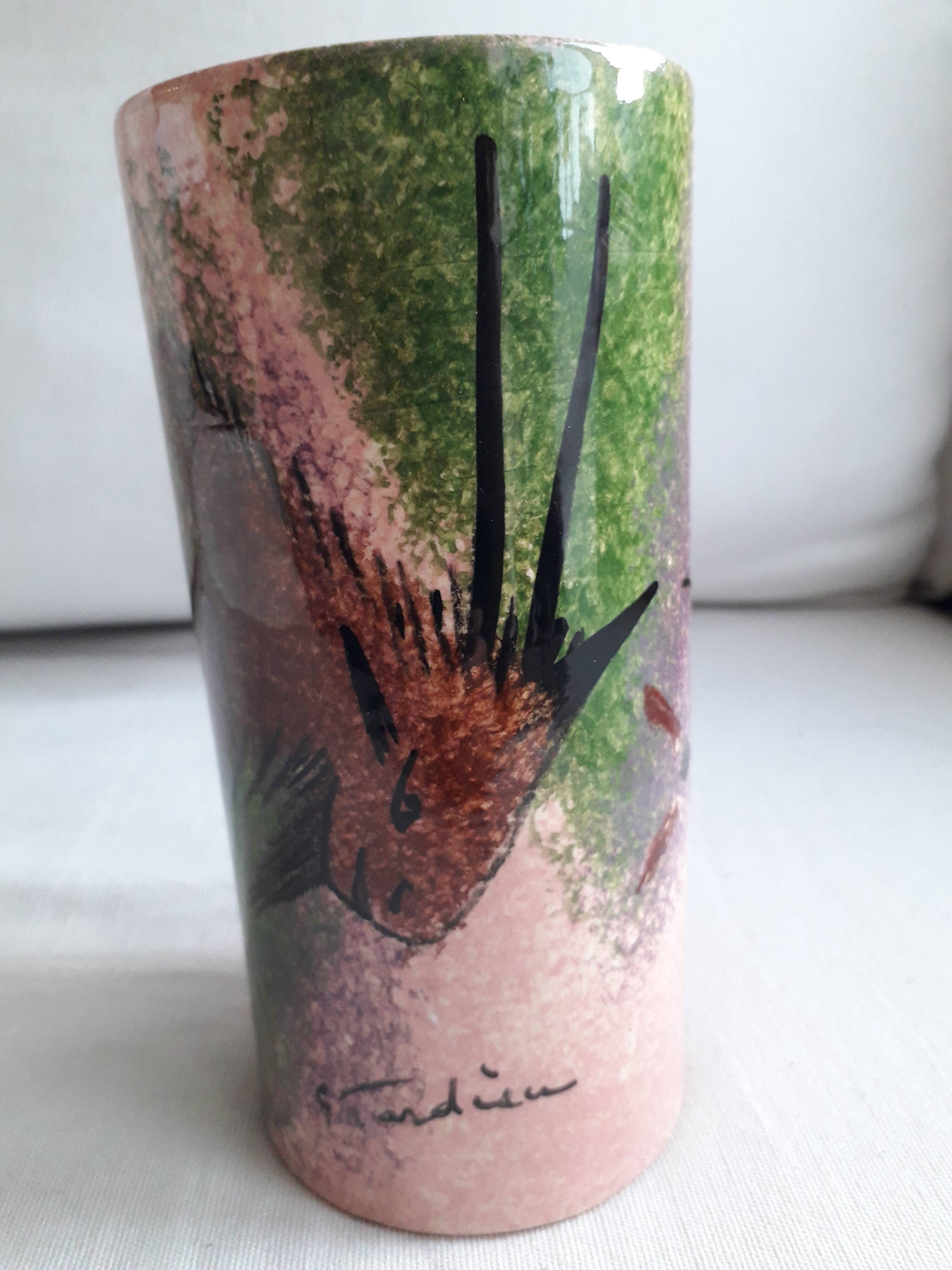 Vintage vase signed Georges Tardieu