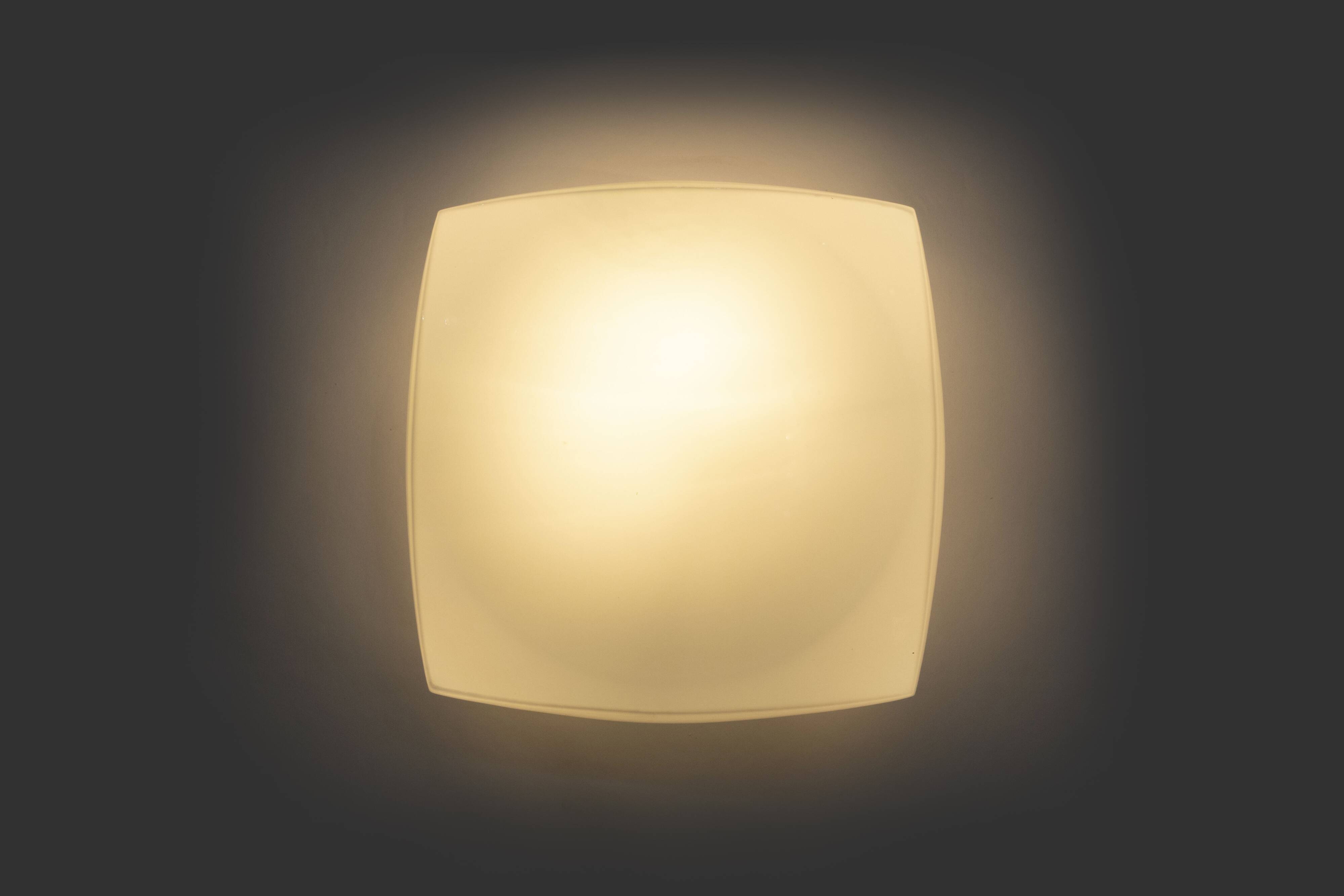 Rounded Square Flush Mount by Osvetlovaci Sklo Valasske Mezirici