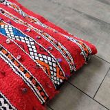 Red Moroccan kilim cushion