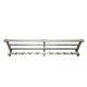 Vintage Aluminium Coat Rack With Hat Shelf – 1970s