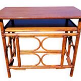 Bamboo and rattan desk