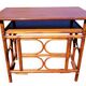Bureau en bambou et rotin