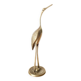 Vintage brass heron bird